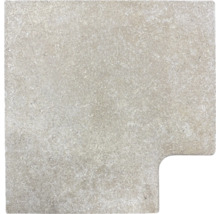 Quadratische Bodenfliese mit abgerundeter Ecke