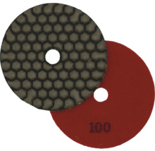 Diamant-Polierscheibe mit Wabenstruktur und Körnung 100.