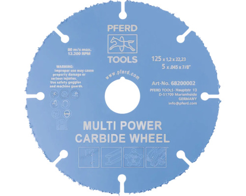 Pferd Multi Power Carbide Trennscheibe, 125 Millimeter Durchmesser