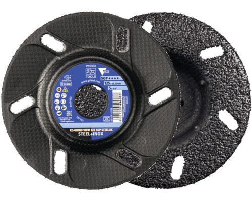Pferd CC-GRIND Schleifscheibe Steelox 125 Millimeter für Stahl und Edelstahl