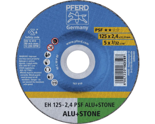 Pferd Trennscheibe für Aluminium und Stein, 125x2,4 Millimeter