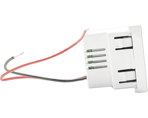 Elektronischer Raumthermostat mit Kabeln für die Wandmontage