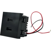 USB-Einbausteckdose mit Kabel