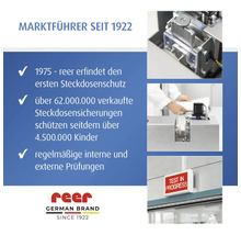 Reer Steckdosensicherungen Qualitätsversprechen seit 1922