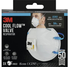 3M Cool Flow Ventil Atemschutzmaske Verpackung