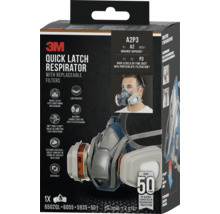 3M Quick Latch Atemschutzmaske mit austauschbaren Filtern in Verpackung