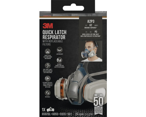 3M Quick Latch Atemschutzmaske mit austauschbaren Filtern