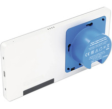 Rückansicht eines Shelly Wall Displays mit Power Base Einheit zur Wandmontage und Stromversorgung.
