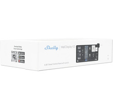 Produktverpackung des Shelly Wall Display X2i, 6,95 Zoll Smart Control Panel mit Schalter.