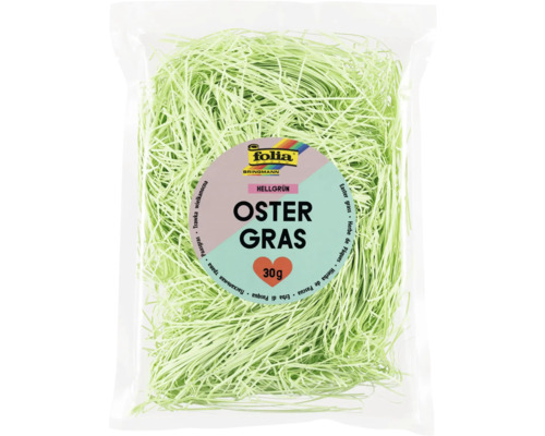 Ostergras aus Papier grün 30 g Packung Ostergras aus Papier, 30 Gramm