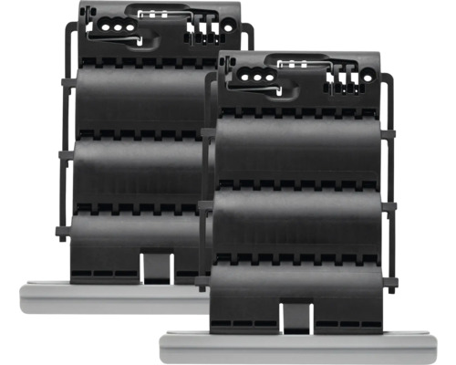 Zwei Jalousie-Klammern zur Lamellenbefestigung