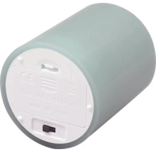 Dekorative LED Kerze aus Wachs, Betrieb mit zwei AA Batterien