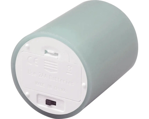 Dekorative LED Kerze aus Wachs, Betrieb mit zwei AA Batterien