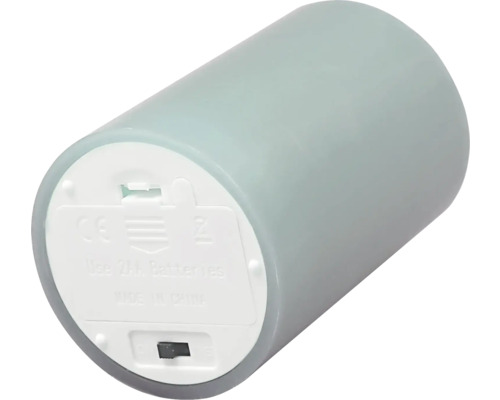 Dekorative LED-Kerze mit Batteriefach und Schalter