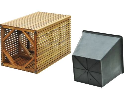 Holz Pflanzkasten mit Kunststoffeinsatz