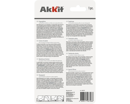 Akkit Fugenglätter zum Andrücken und Glätten von Silikon und Dichtstoffen, 1 Stück
