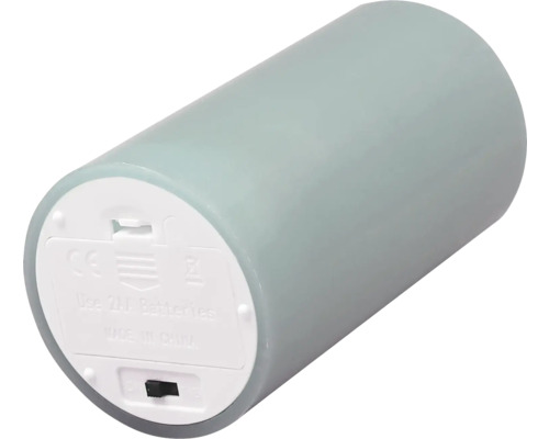 Dekorative LED-Kerze mit Batteriefach und Schalter