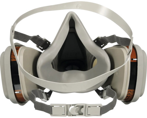 Halbmaske mit Filtern für Atemschutz