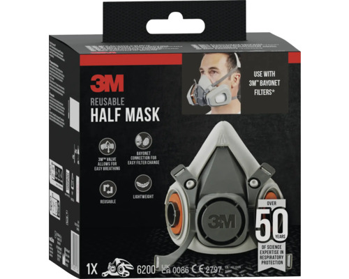 3M Mehrweg-Halbmaske für den Atemschutz