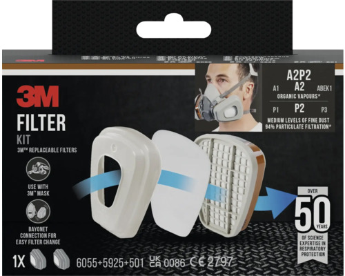 3M Filter Kit mit austauschbaren Filtern für 3M Masken