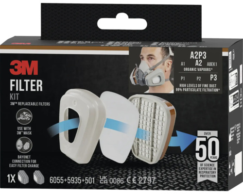 3M Filter Kit mit austauschbaren Filtern für 3M Masken