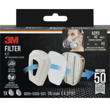 3M Filter Kit mit austauschbaren Filtern für Atemschutzmasken