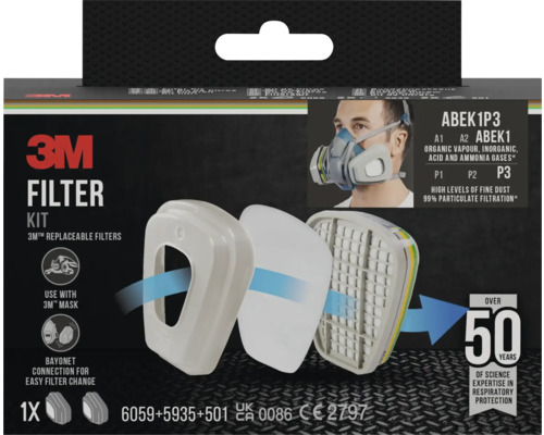 3M Filter Kit mit austauschbaren Filtern für 3M Masken