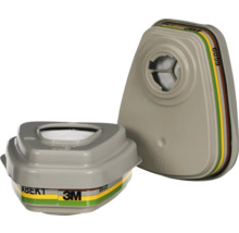 3M ABEK1 Gasfilterpaar, Schutz vor organischen, anorganischen, sauren Gasen und Ammoniak