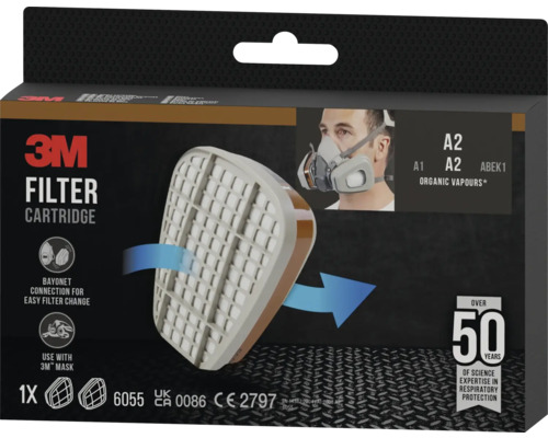 3M Filterpatrone A2 für organische Dämpfe