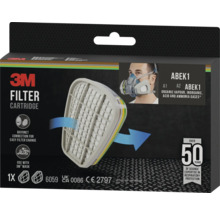 3M Filterkartusche ABEK1 zum Schutz vor organischen, anorganischen, sauren und Ammoniakgasen