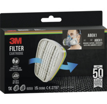3M Filterpatrone ABEK1 zum Schutz vor organischen Dämpfen, anorganischen Gasen, Säuren und Ammoniak