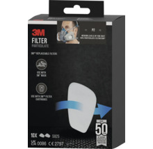 3M Partikelfilter Verpackung, P2 Filter zum Schutz vor mittleren Feinstaubkonzentrationen, geeignet für 3M Masken und Filterkartuschen