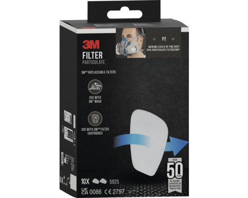 3M Feinstaubfilter P2, 10er Packung