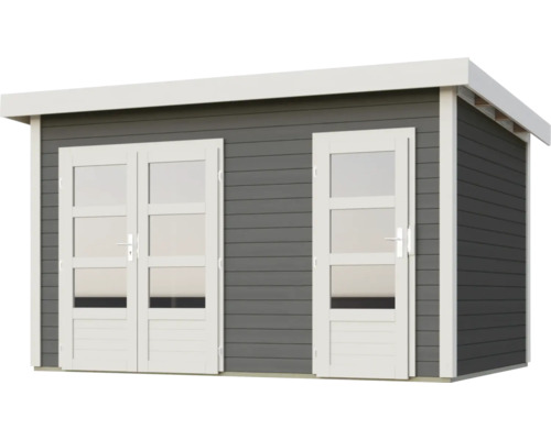 Gartenhaus mit Doppeltür und Einzeltür