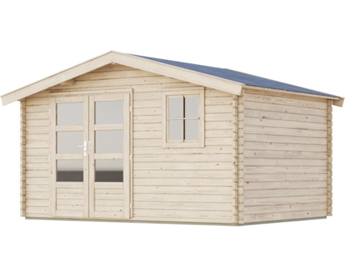 Gartenhaus aus Holz mit Fenster und Doppeltür