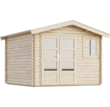 Holzgartenhaus mit Doppeltür und Fenster