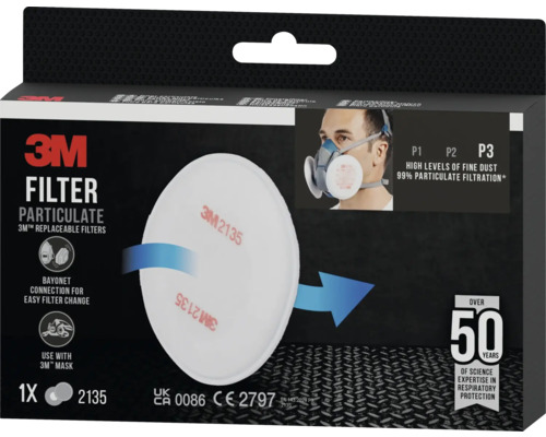 3M Feinstaubfilter der Klasse P3 zum Austauschen