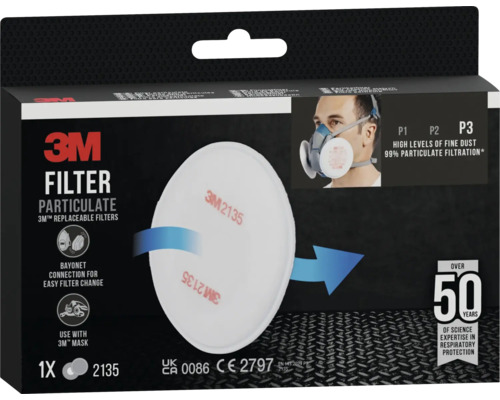 3M Feinstaubfilter Partikelfilter der Serie 2135, im Karton