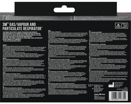 3M Gas- und Partikelmaske Verpackung