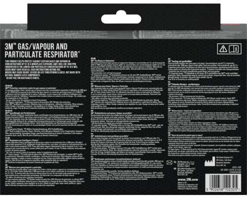 Informationen zur 3M Gas Dampf und Partikelmaske