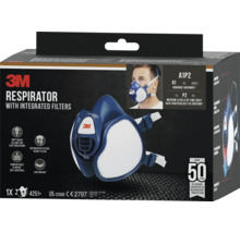 3M Atemschutzmaske mit integrierten Filtern in Verpackung