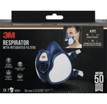 3M Atemschutzmaske mit integrierten Filtern