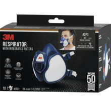 3M Atemschutzmaske mit integrierten Filtern in Verpackung