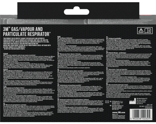 Informationen zu einem 3M Gas-, Dampf- und Partikelfilter