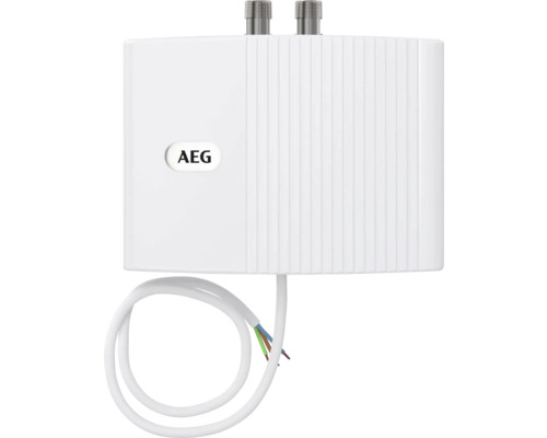 AEG Logo über Durchlauferhitzer