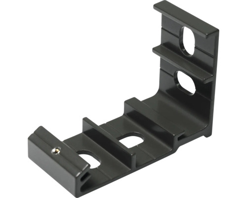 Schwarze Eckverbindung für Möbel