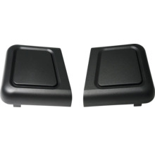 Zwei schwarze Trittstufen für Anhänger