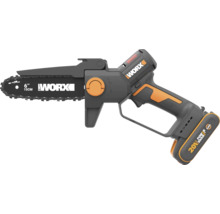 Akku-Einhand-Kettensäge Worx 20 Volt mit 15 Zentimeter Schwertlänge
