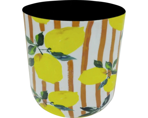 Zahnputzbecher mit Zitronenmuster