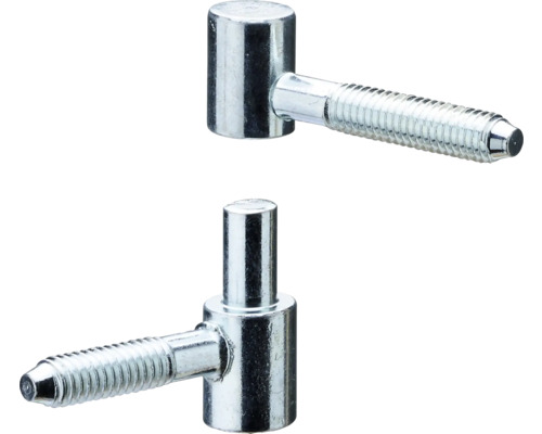 Einschraubbänder aus Metall, zwei Stück